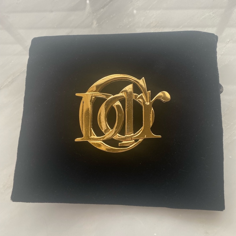 Christian Dior Brooch / Signed on Back / Authentic